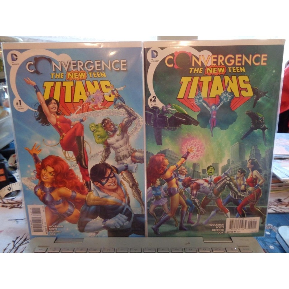DC Comics Convergence The New Teen Titans Comic Book #1 & #2